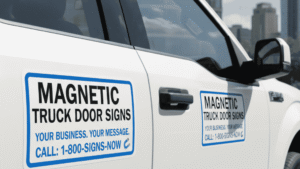 Magnetic Truck Door Signs Mobile Marketing Made Easy